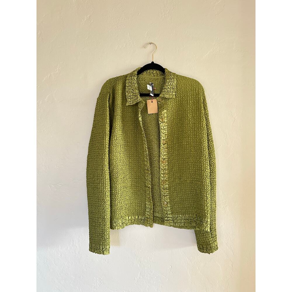 Vintage Donna Torran Green Button up - Picture 2 of 4